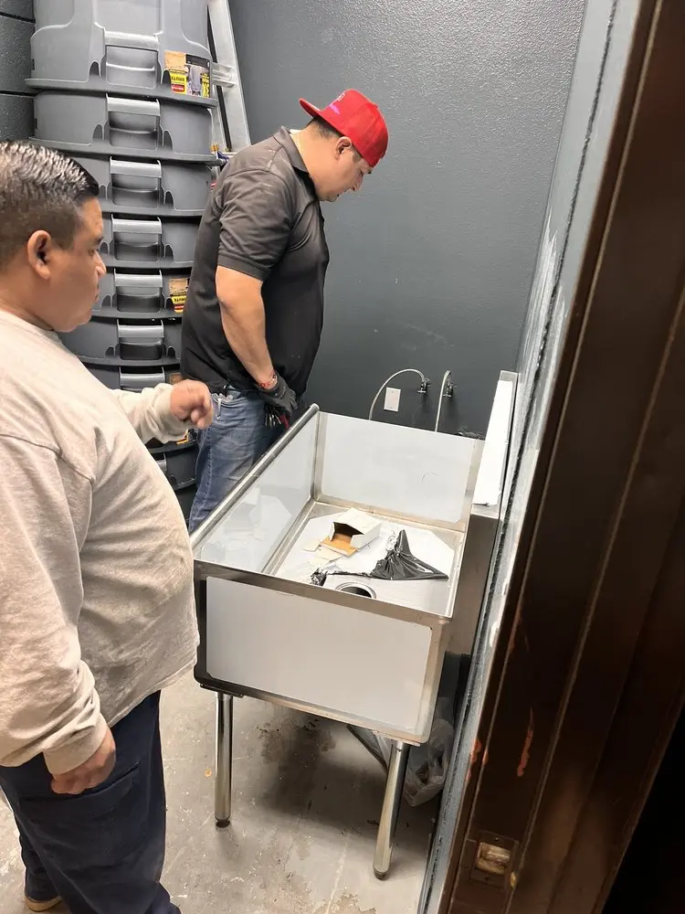 Commercial plumbing and sink installation in Eastlake